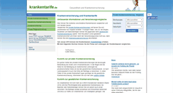 Desktop Screenshot of krankentarife.de